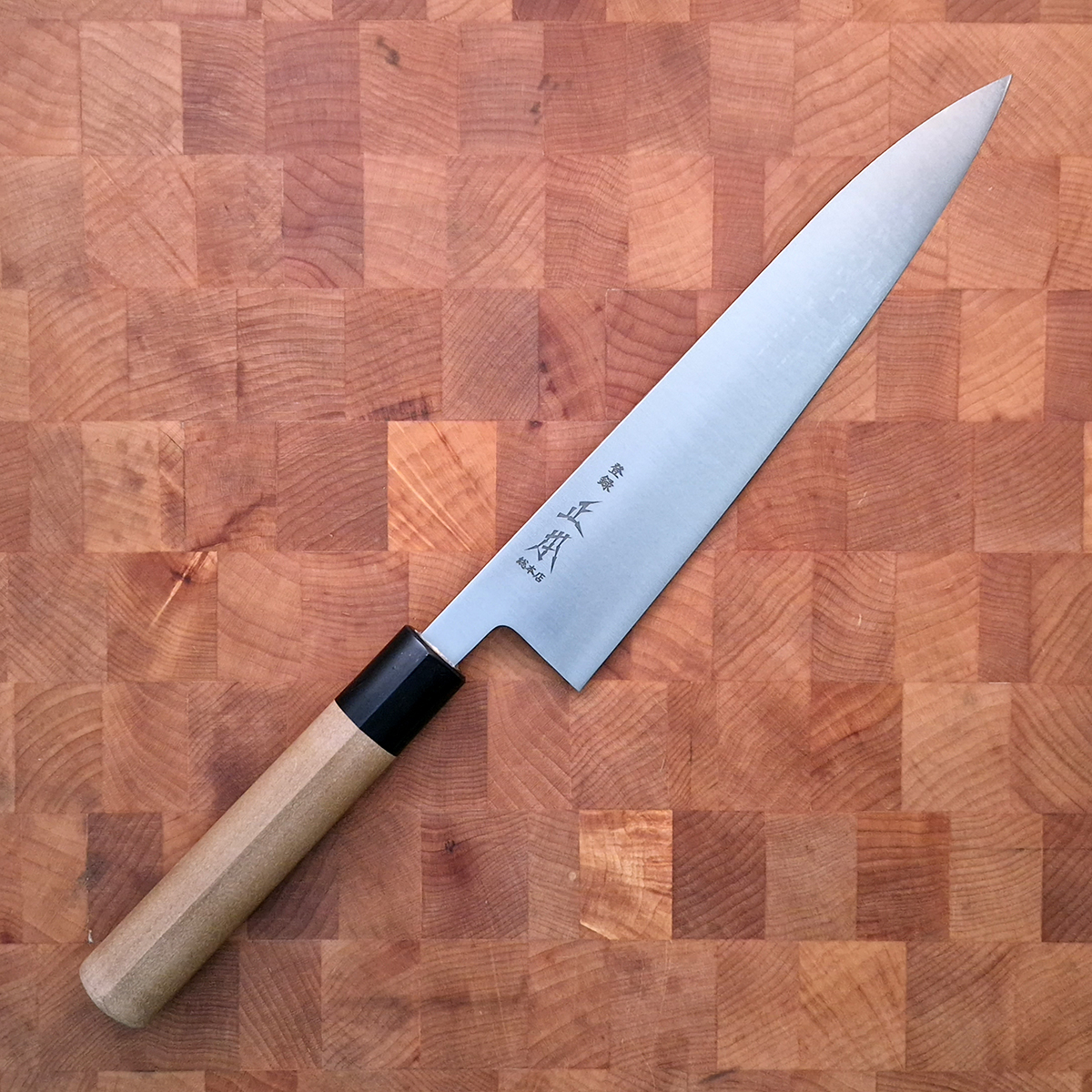 21cm Kokkekniv (Gyoto), Shirogami II, inkl Saya - MASAMOTO
