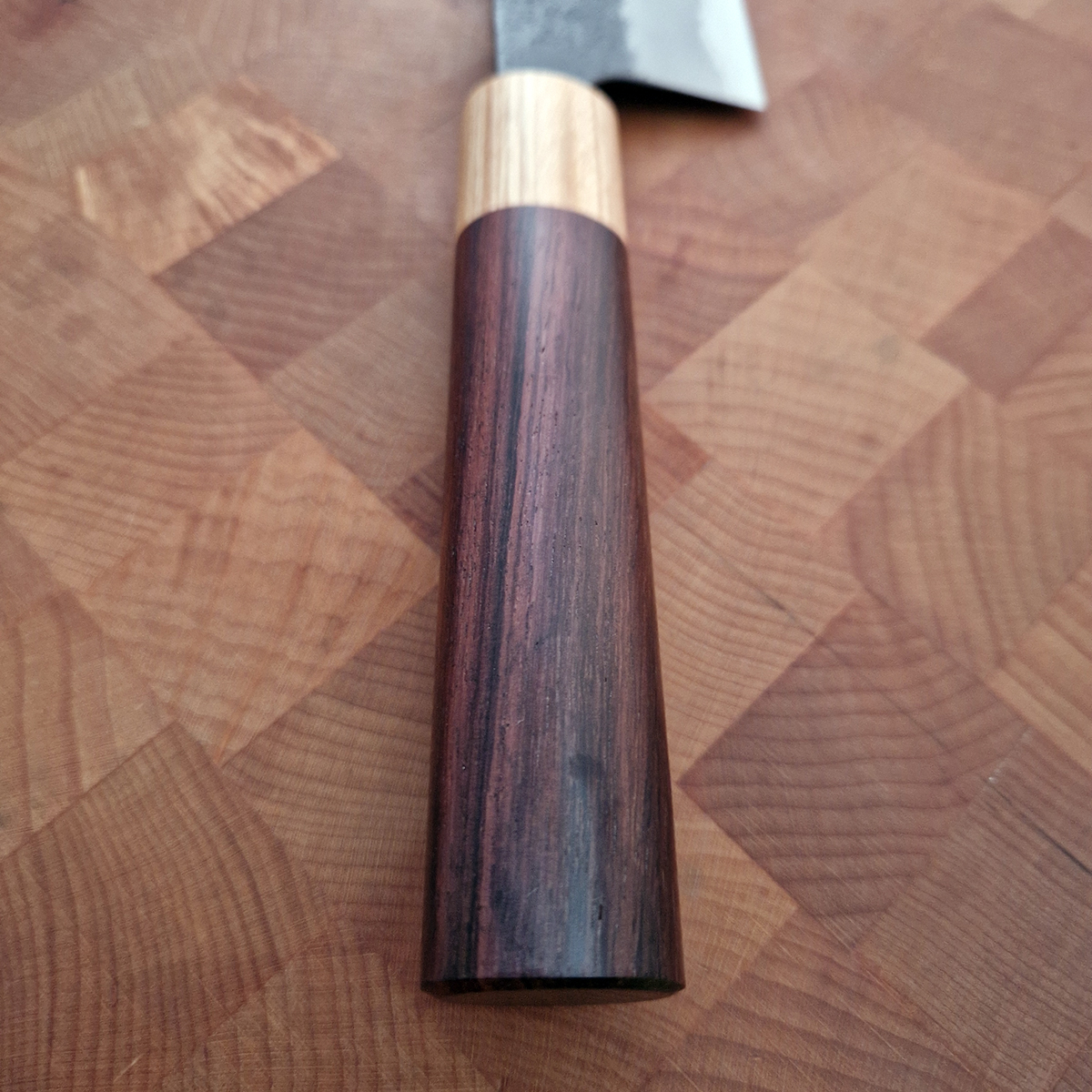 16.5cm Grønsakskniv (Santoku), Kurouchi, Super Aogami - HARAUYUKI — bilde 3