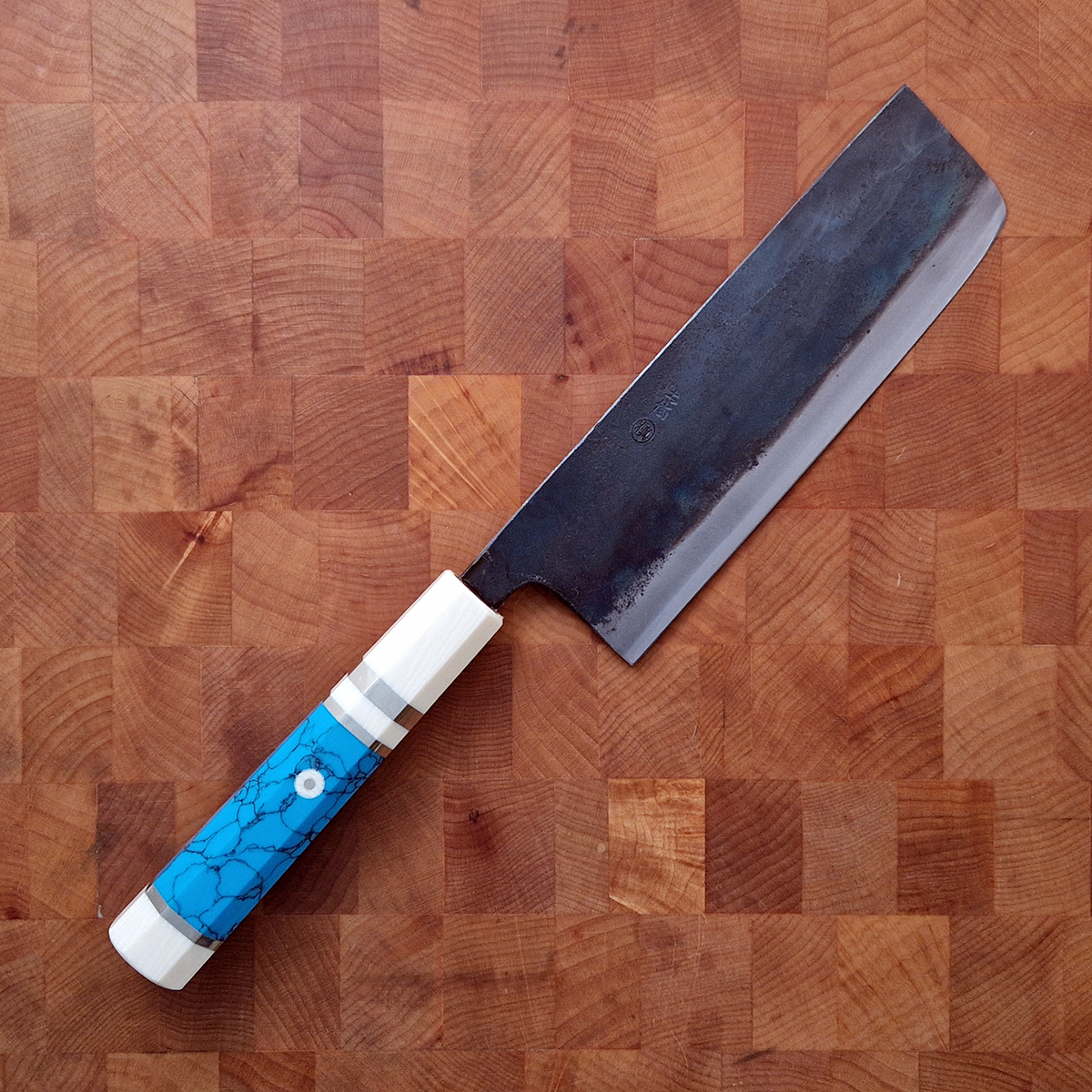 16,5cm Grønnsakskniv (Nakiri) Shirogami, Custom - No Factory — bilde 1