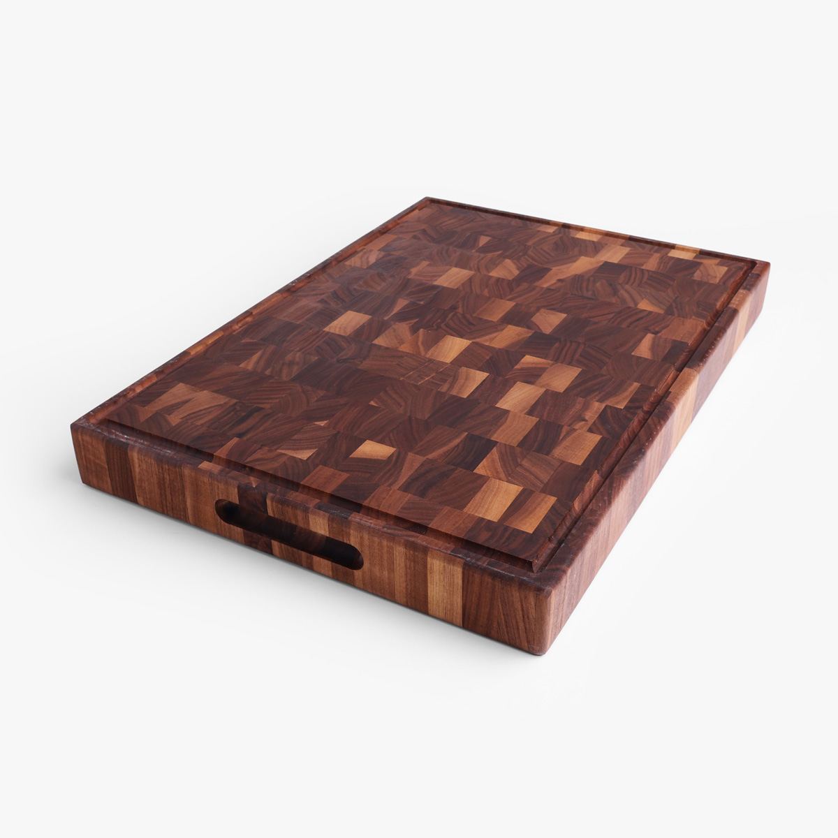Skjærebrett (50 x 35 x 5cm) -  endeved, stående stav, valnøtt — bilde 2