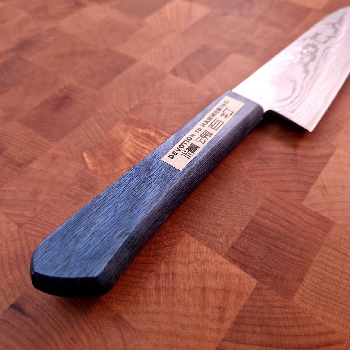14,5cm Mini Santoku, Blå Damask VG10 - TANAKA — bilde 4