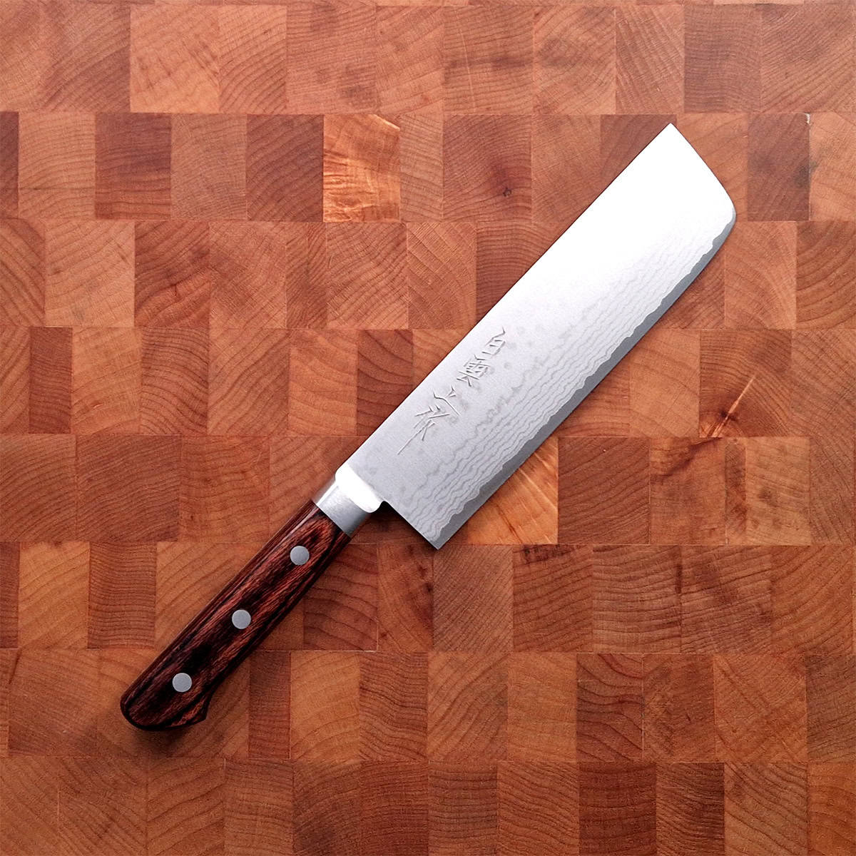 16,5cm Grønnsakskniv (Nakiri) Damask - Miki Hamono — bilde 1