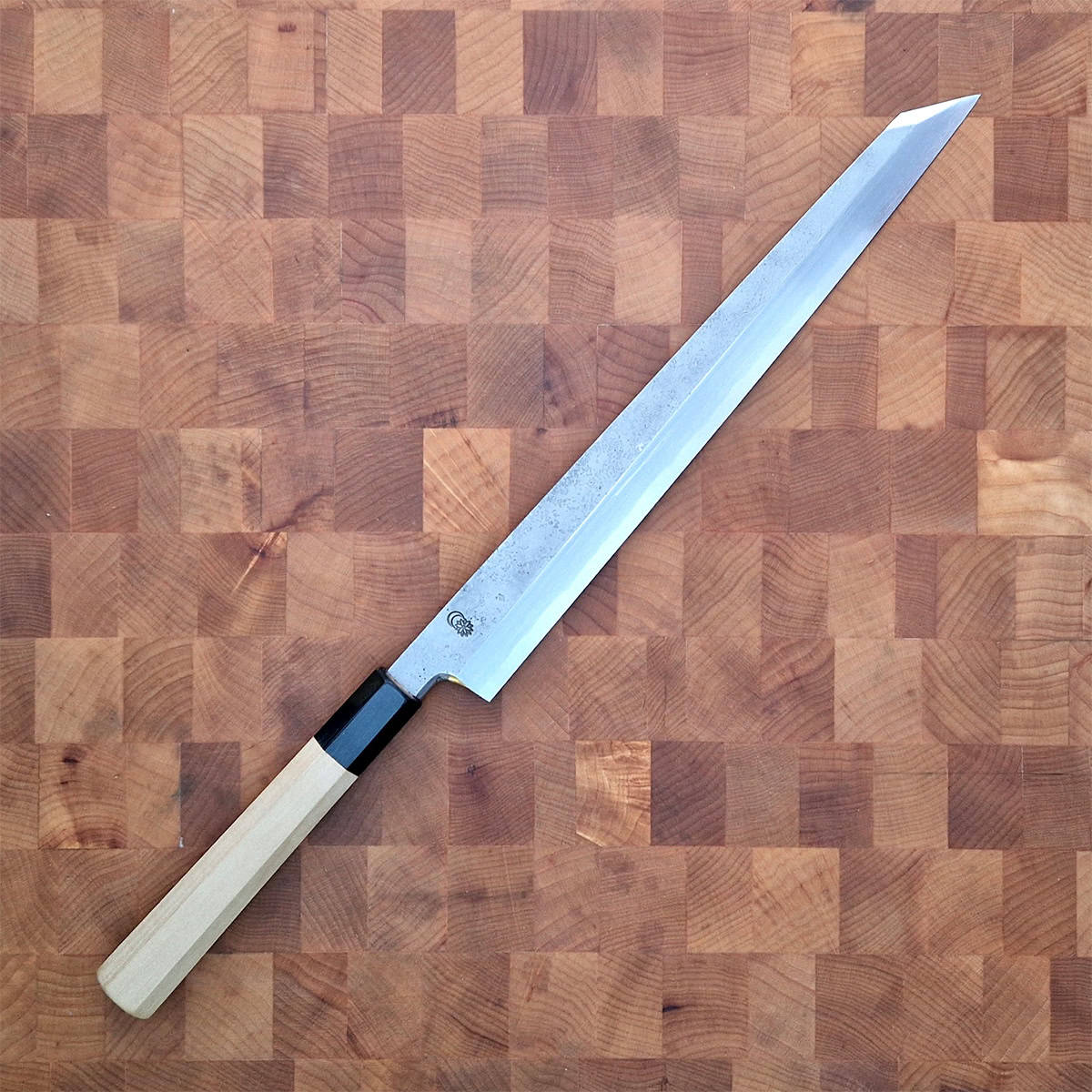 30cm Kiritsuke Yanagiba, Shirogami II, inkl Saya - SAKAI KIKUMORI — bilde 4
