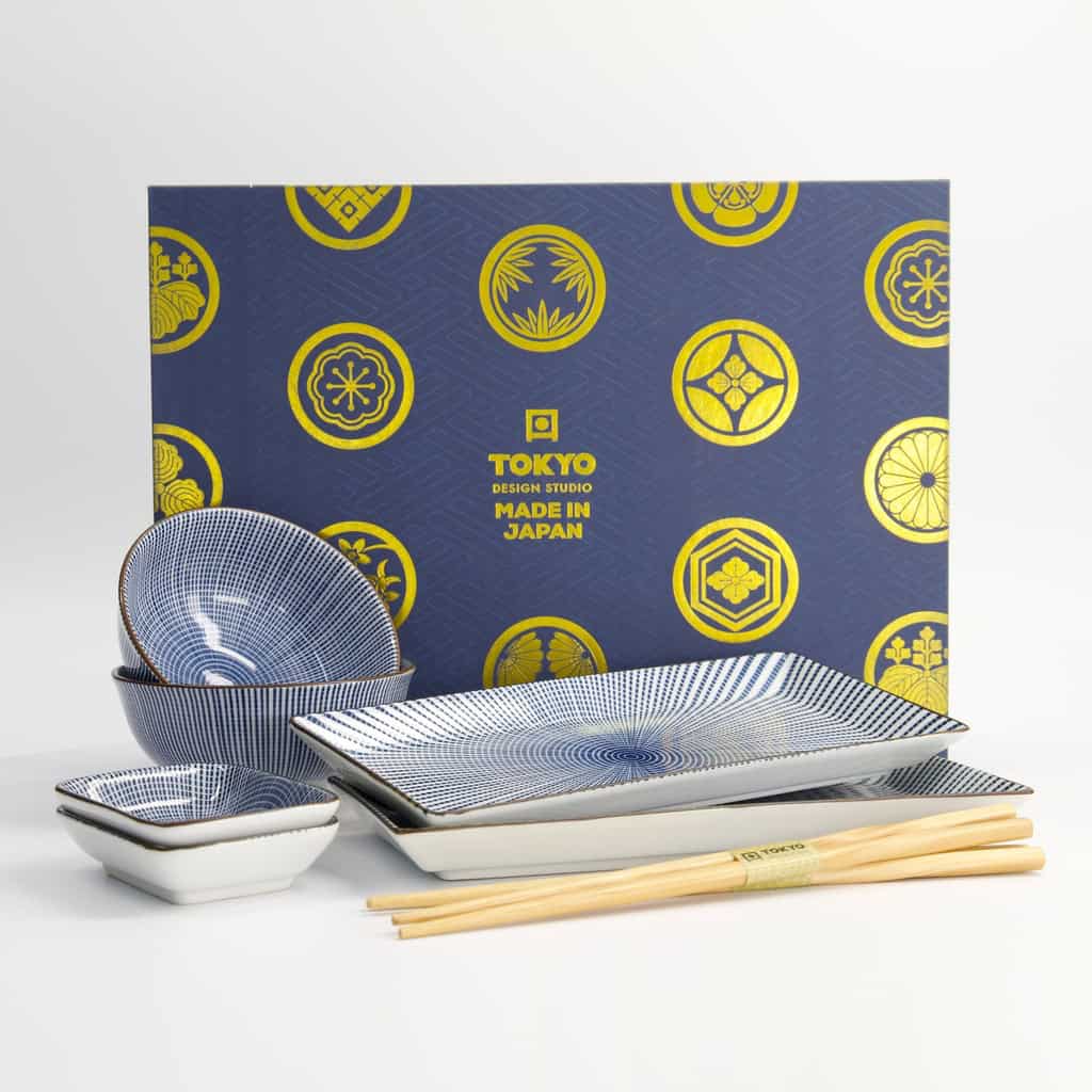 "Sendan Tokusa" sushisett 6 deler i gaveeske – Tokyo design studio — bilde 3