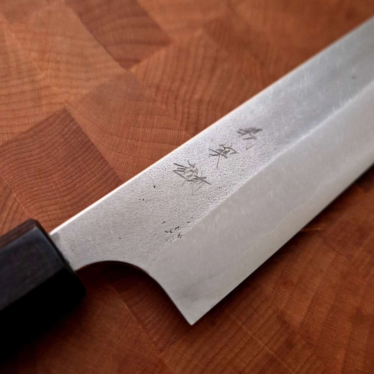 27cm Sujihiki Nashiji, Super Aogami - YOSHIMI KATO — bilde 4