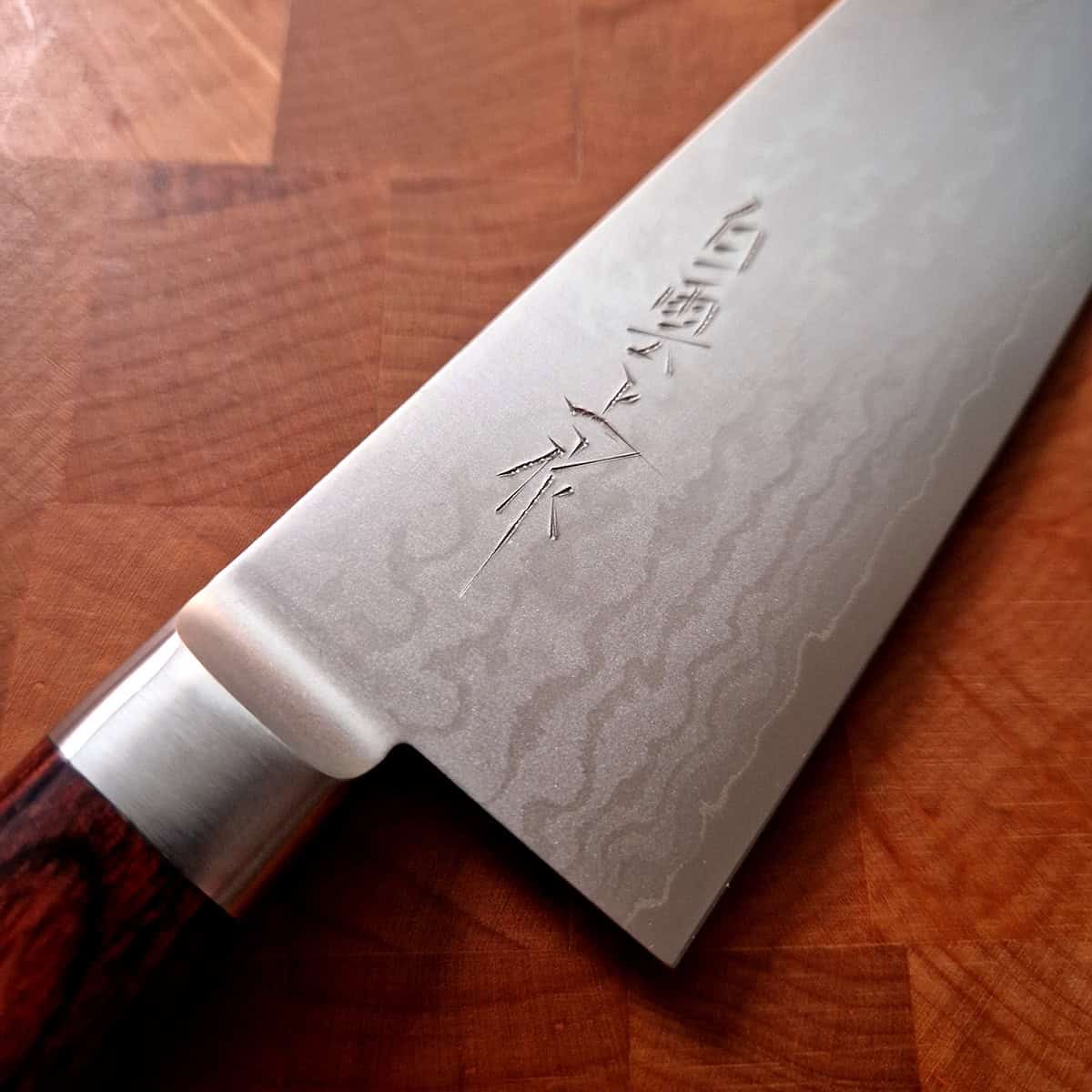 16,5cm Grønnsakskniv (Santoku) Damask - Miki Hamono — bilde 2