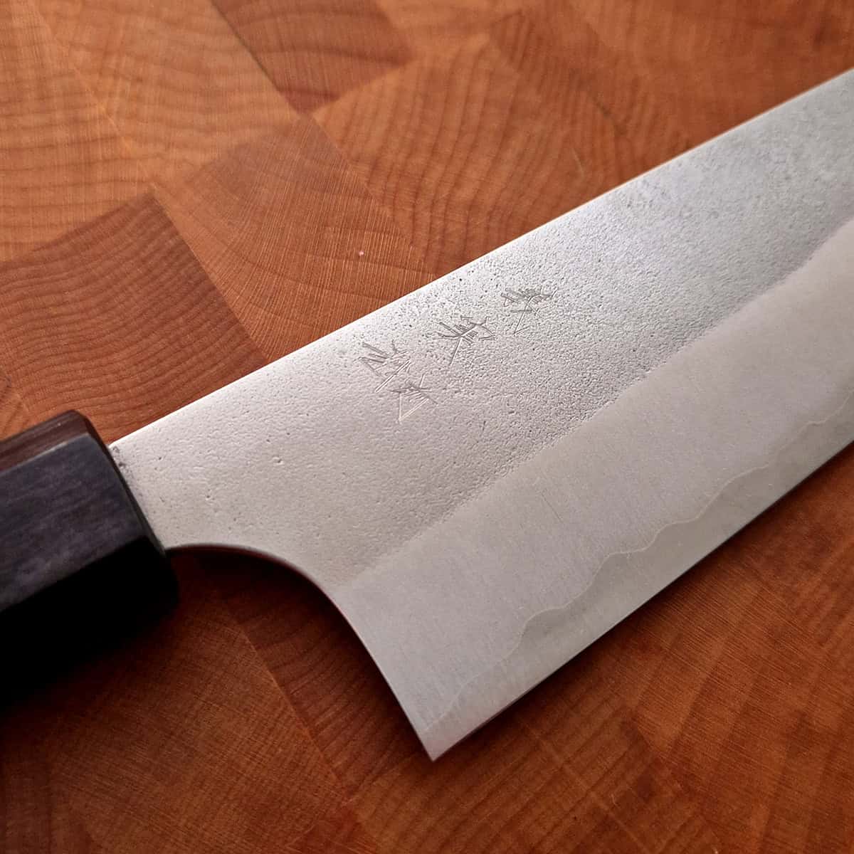 21cm Kokkekniv Nashiji, Super Aogami - YOSHIMI KATO — bilde 5