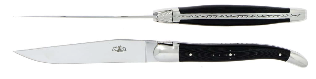 Biffkniver 2.stk Micarta - Forge de Laguiole — bilde 1