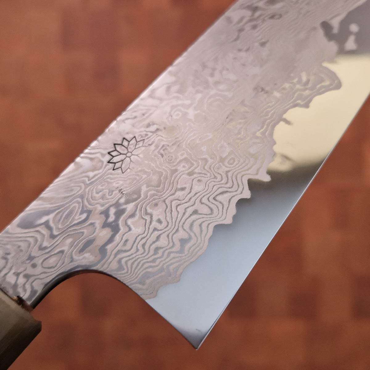 21cm Kokkekniv (Gyoto) Minamo, ATS34 - SAKAI KIKUMORI — bilde 2