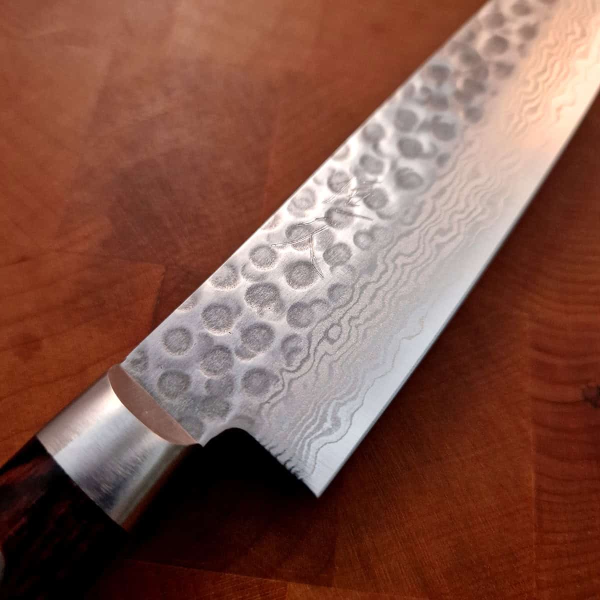 13.5cm Universalkniv VG10, Hamret/Damask - HARUYUKI — bilde 2