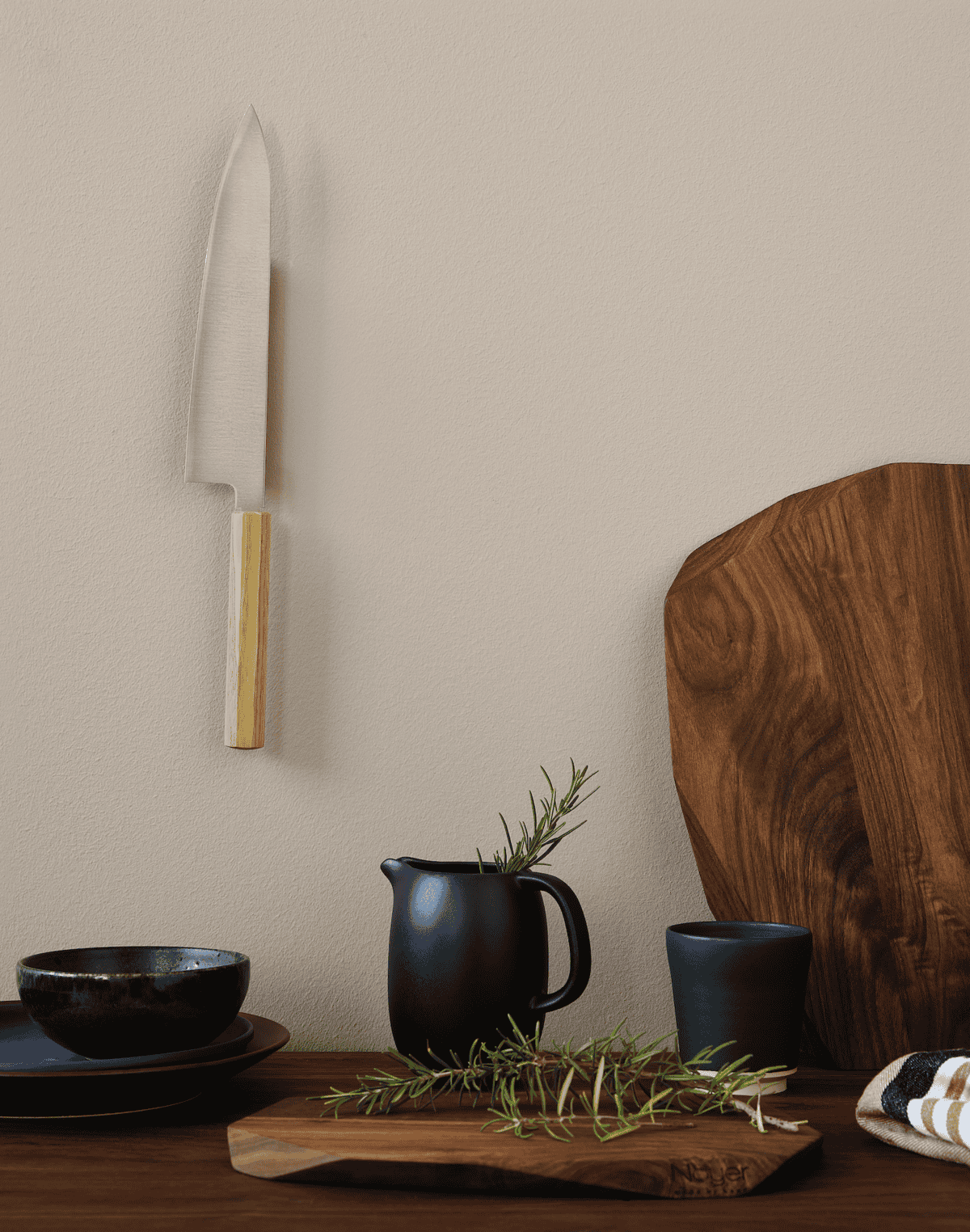 Magnetlist 14cm, 3 stk, Amerikansk Valnøtt - NOYER — bilde 3