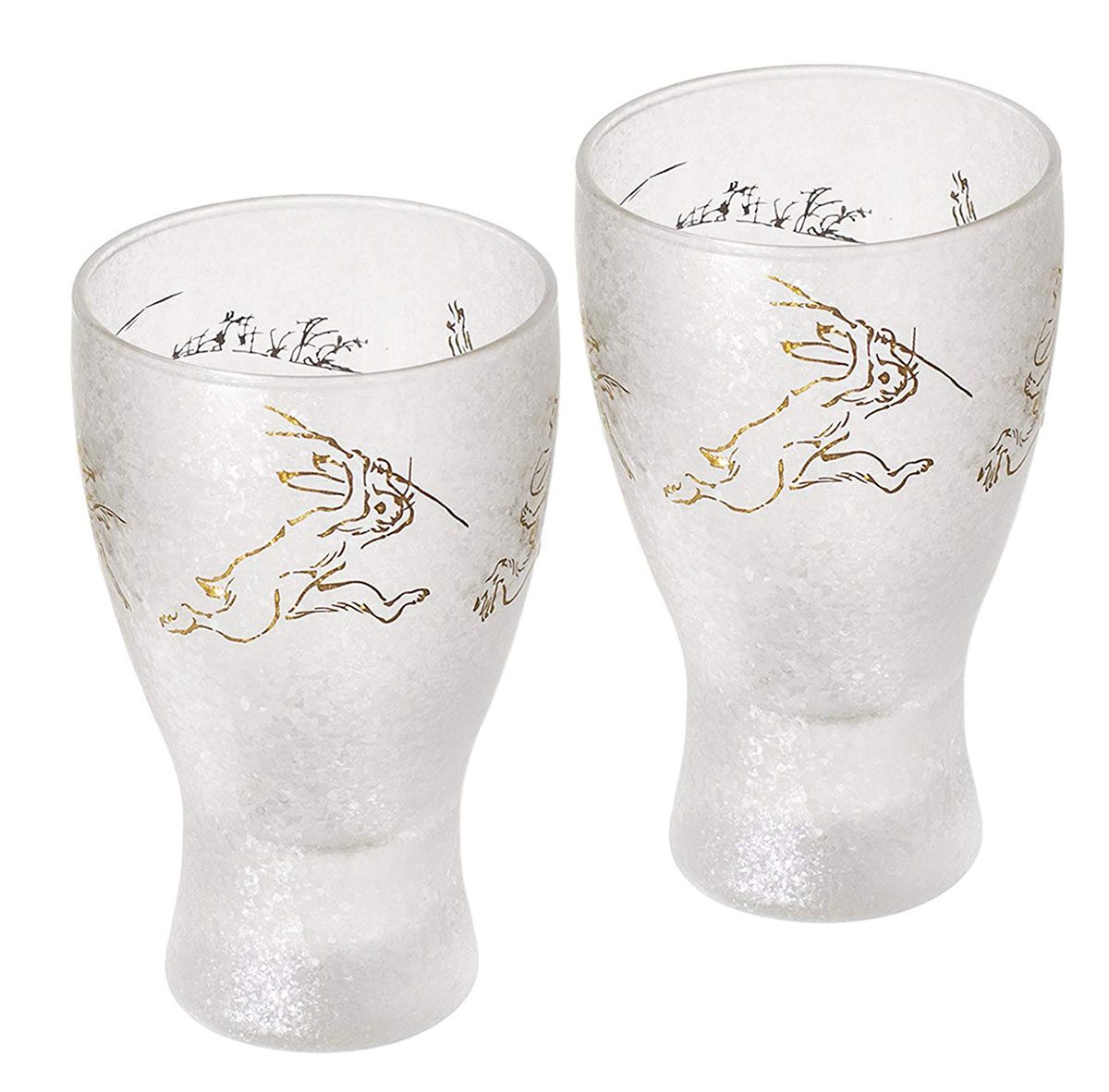 2. stk Sake glass - Fabeldyr - CHOJU-GIGA — bilde 1