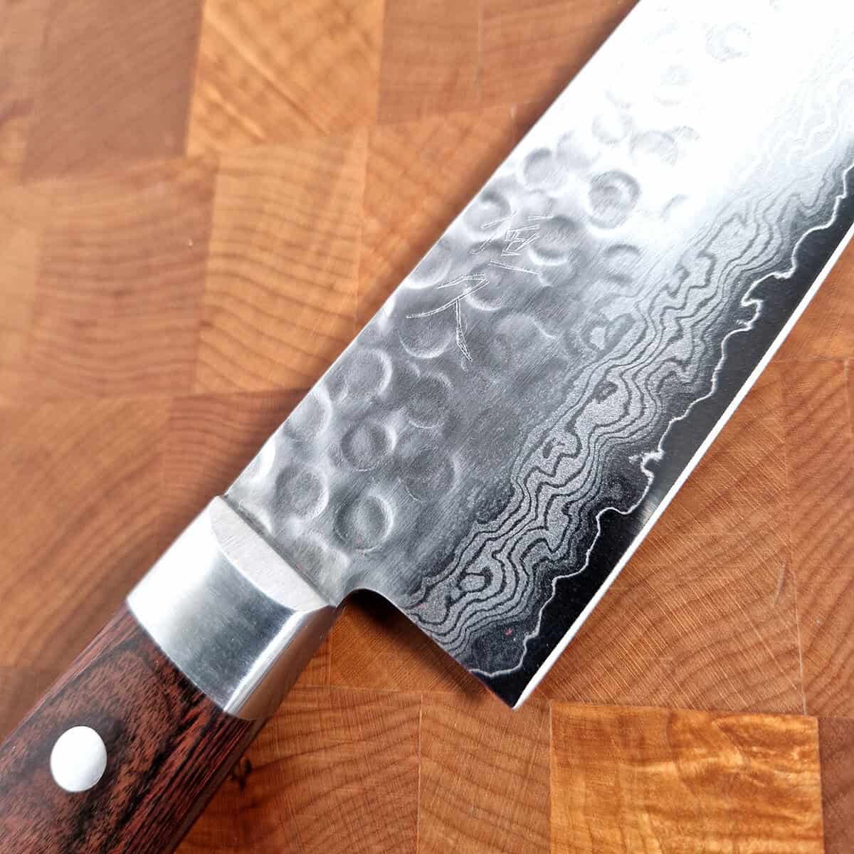 18cm Grønnsakskniv (Santoku)  VG10, Hamret/Damask - HARUYUKI — bilde 2
