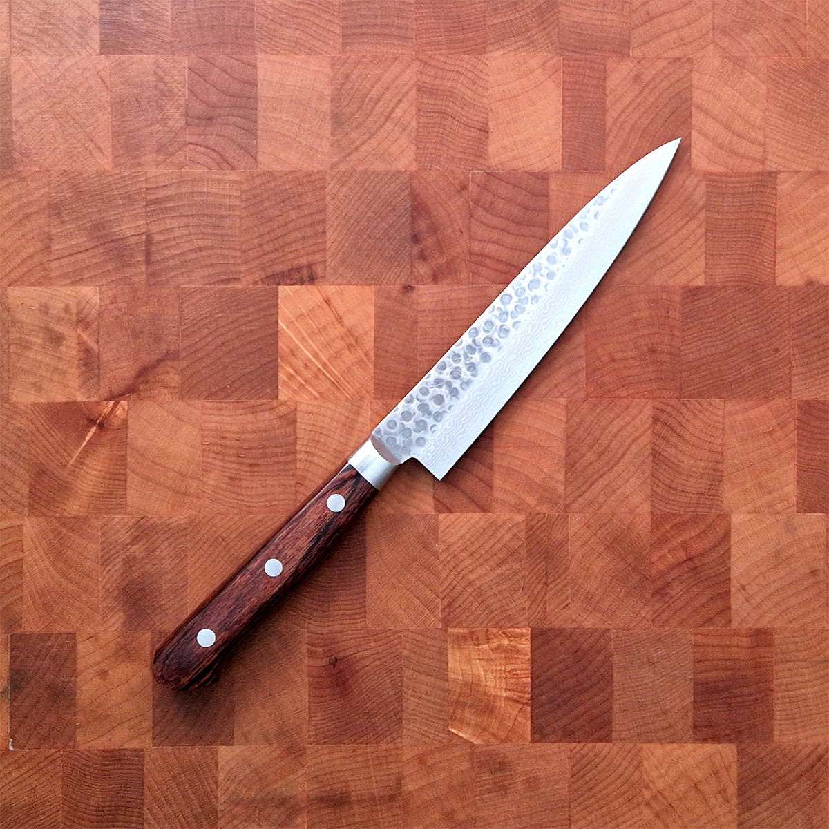 13.5cm Universalkniv VG10, Hamret/Damask - HARUYUKI — bilde 1