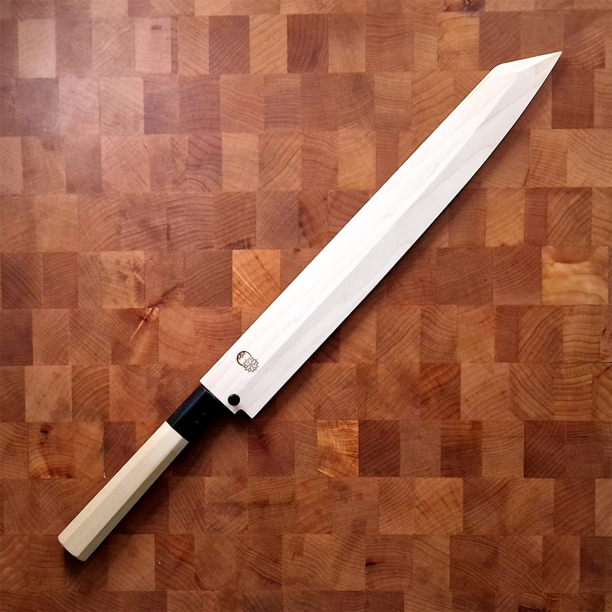 27cm Kiritsuke Yanagiba, Shirogami II, inkl Saya - SAKAI KIKUMORI — bilde 4