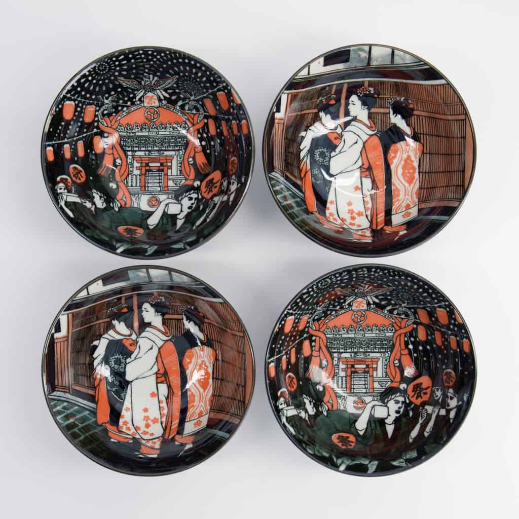 Akusa "geisha" Tayo Skåler (4 stk.) i gaveeske – Tokyo design studio — bilde 3