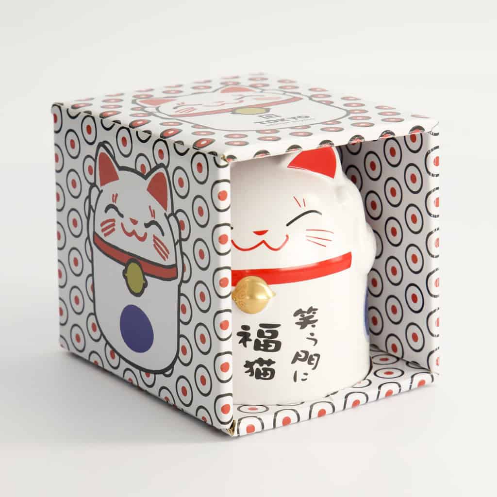 Kopp Kawaii "Lucky Blue Cat" 350ml - Tokyo design studio — bilde 1