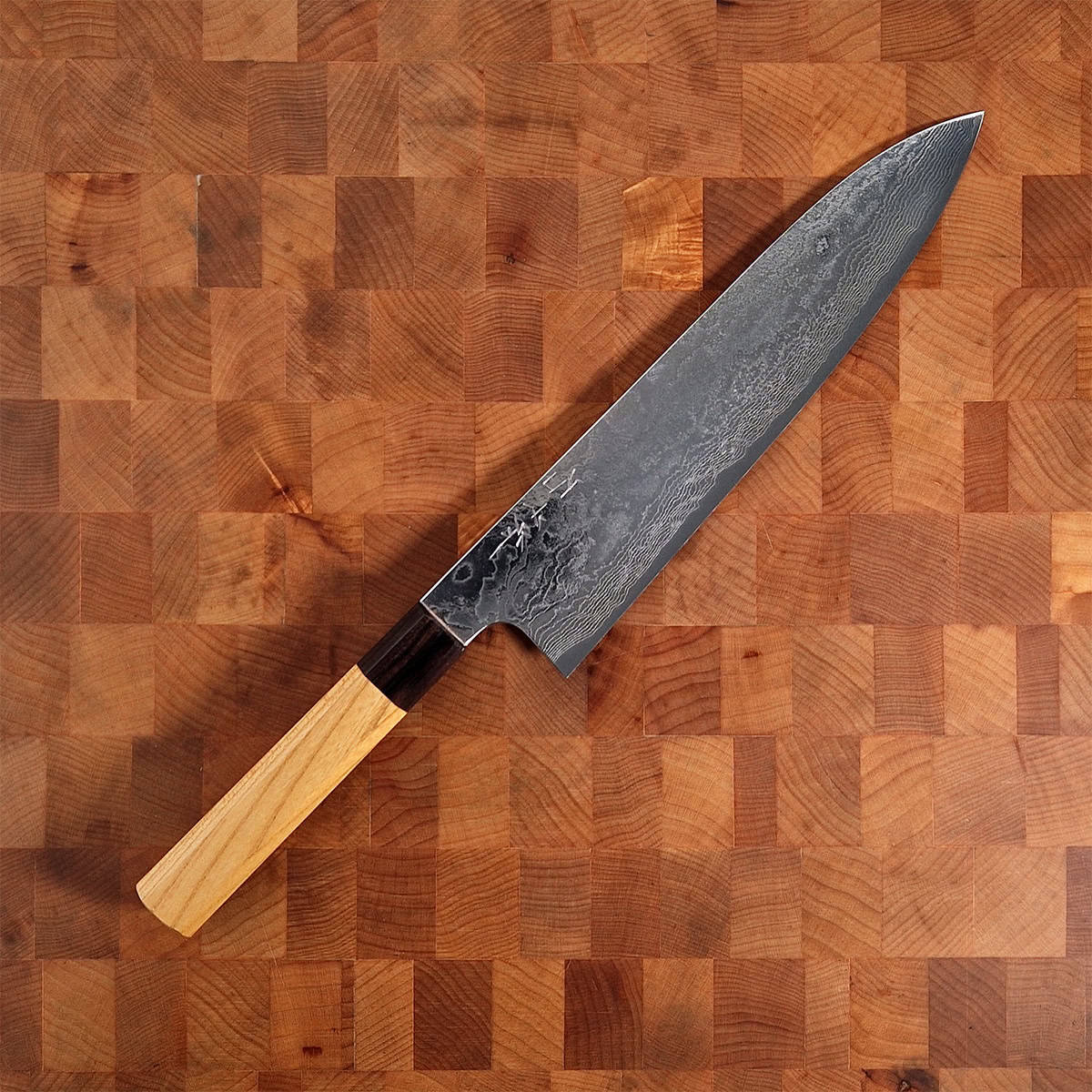 24cm Kokkekniv, Damask og Nashiji, VG10 - YUTA KATAYAMA — bilde 1