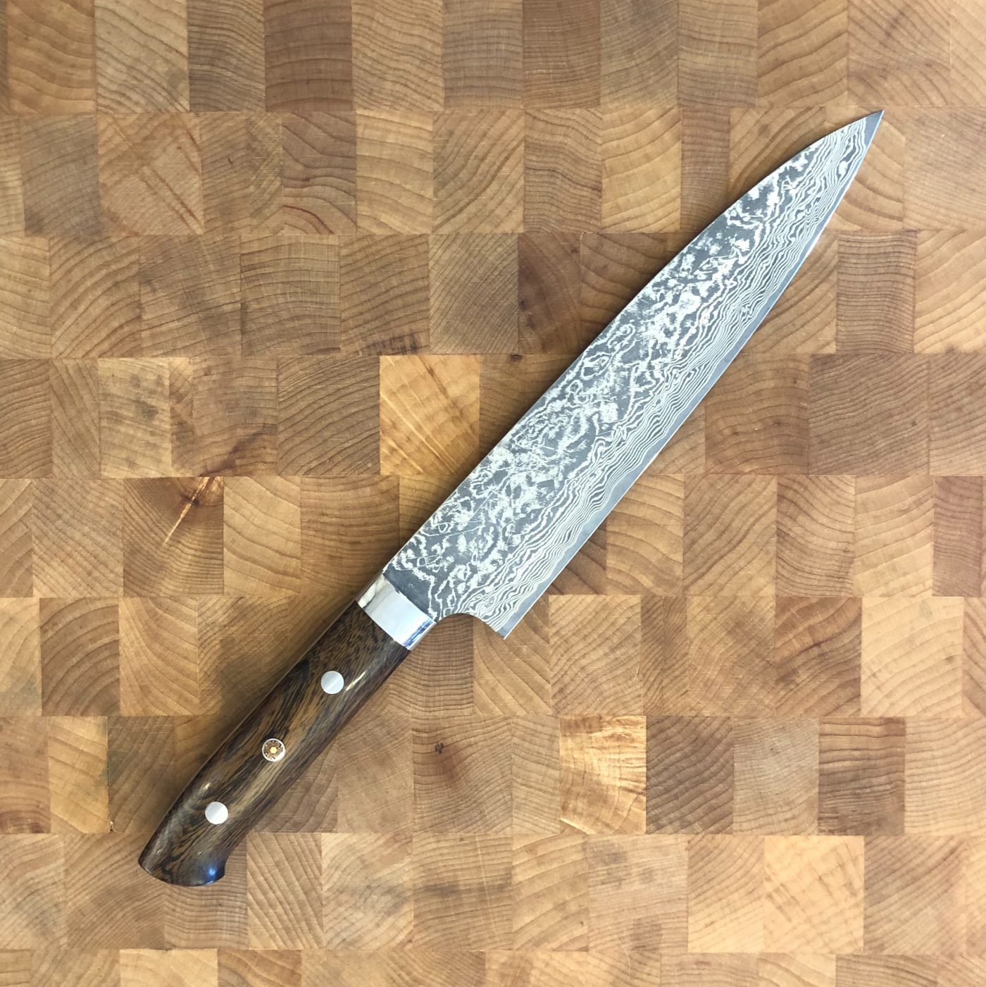 21cm Kokkekniv "Ironwood" damask, R2 - SAJI — bilde 1