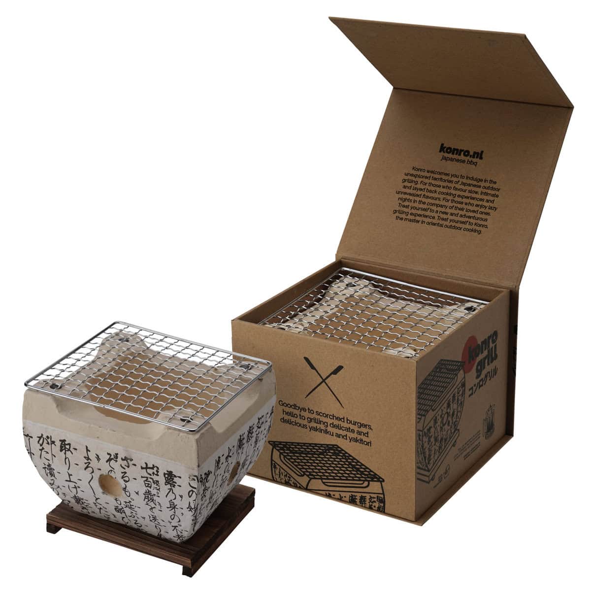 Liten Konro Grill med Base 18 x 18 x 13cm — bilde 2