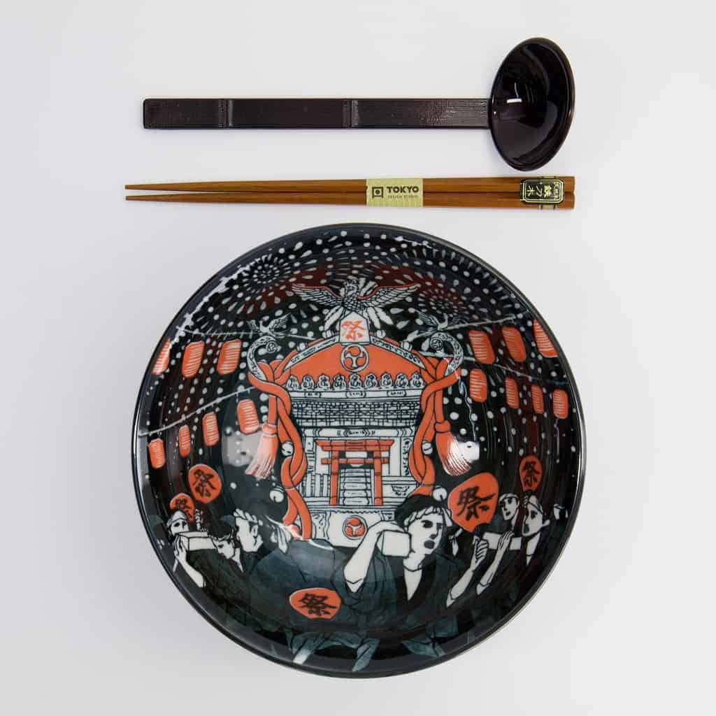 Ramen Skål "Akusa" i gaveseske, 3 deler - Tokyo design studio — bilde 3