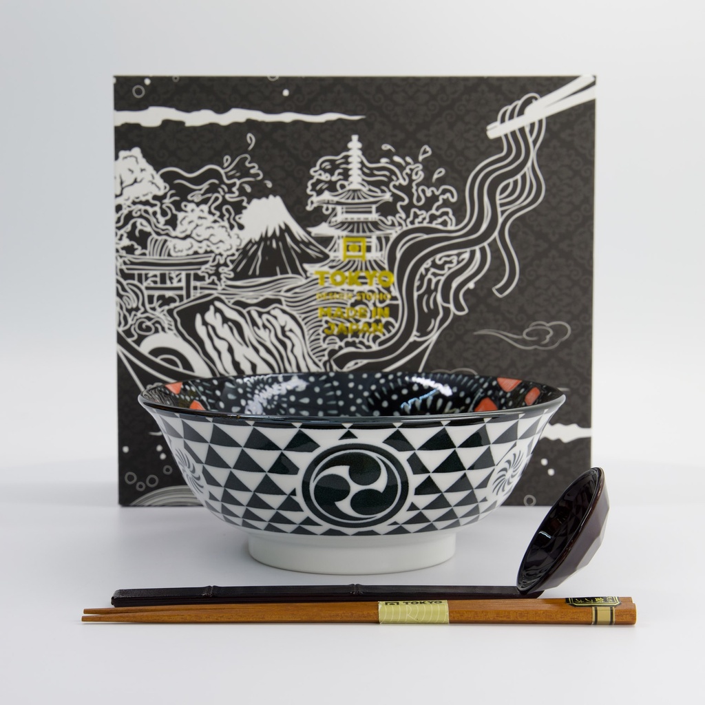 Ramen Skål "Akusa" i gaveseske, 3 deler - Tokyo design studio — bilde 2
