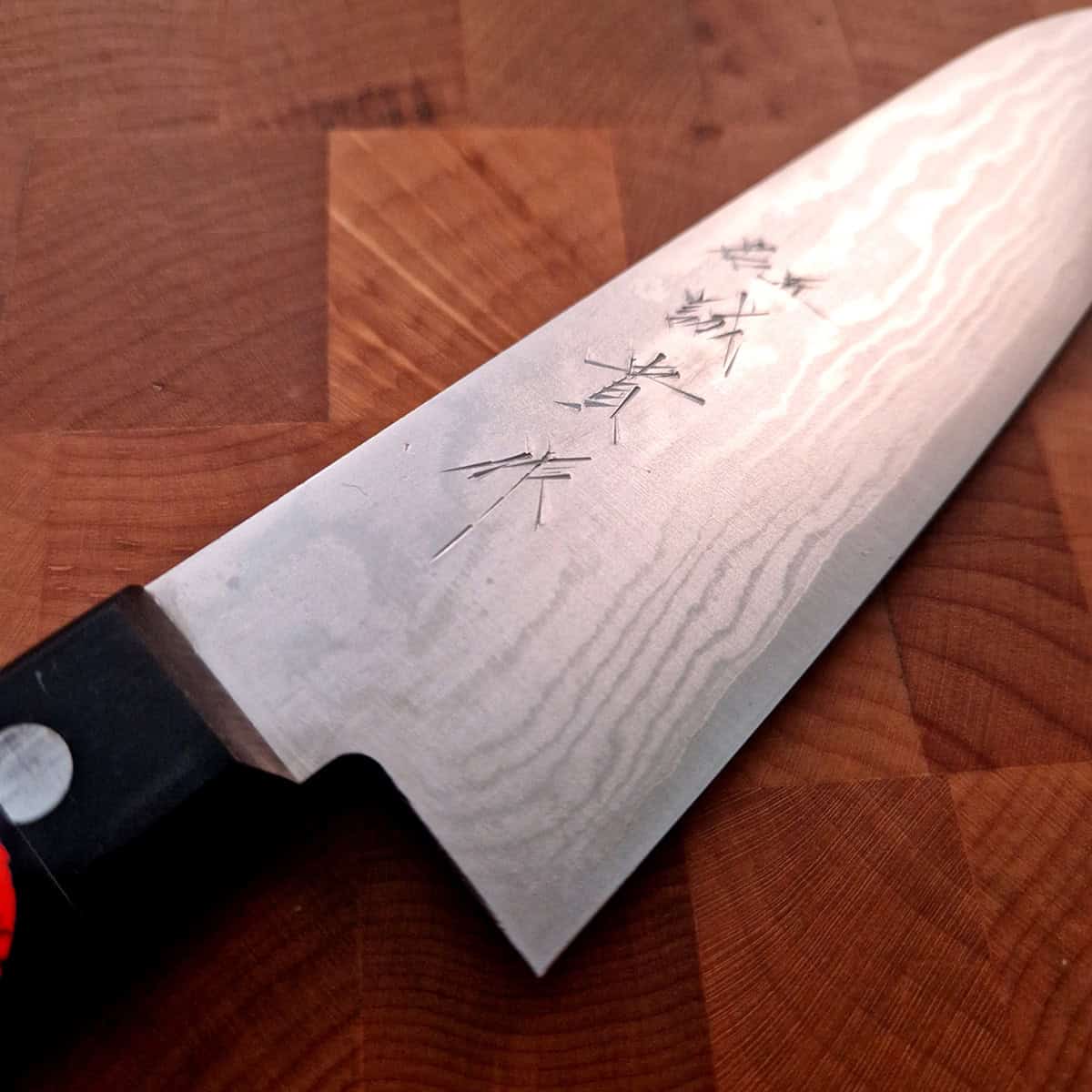 14,5cm Mini Santoku, Svart Damask VG10 - TANAKA — bilde 2