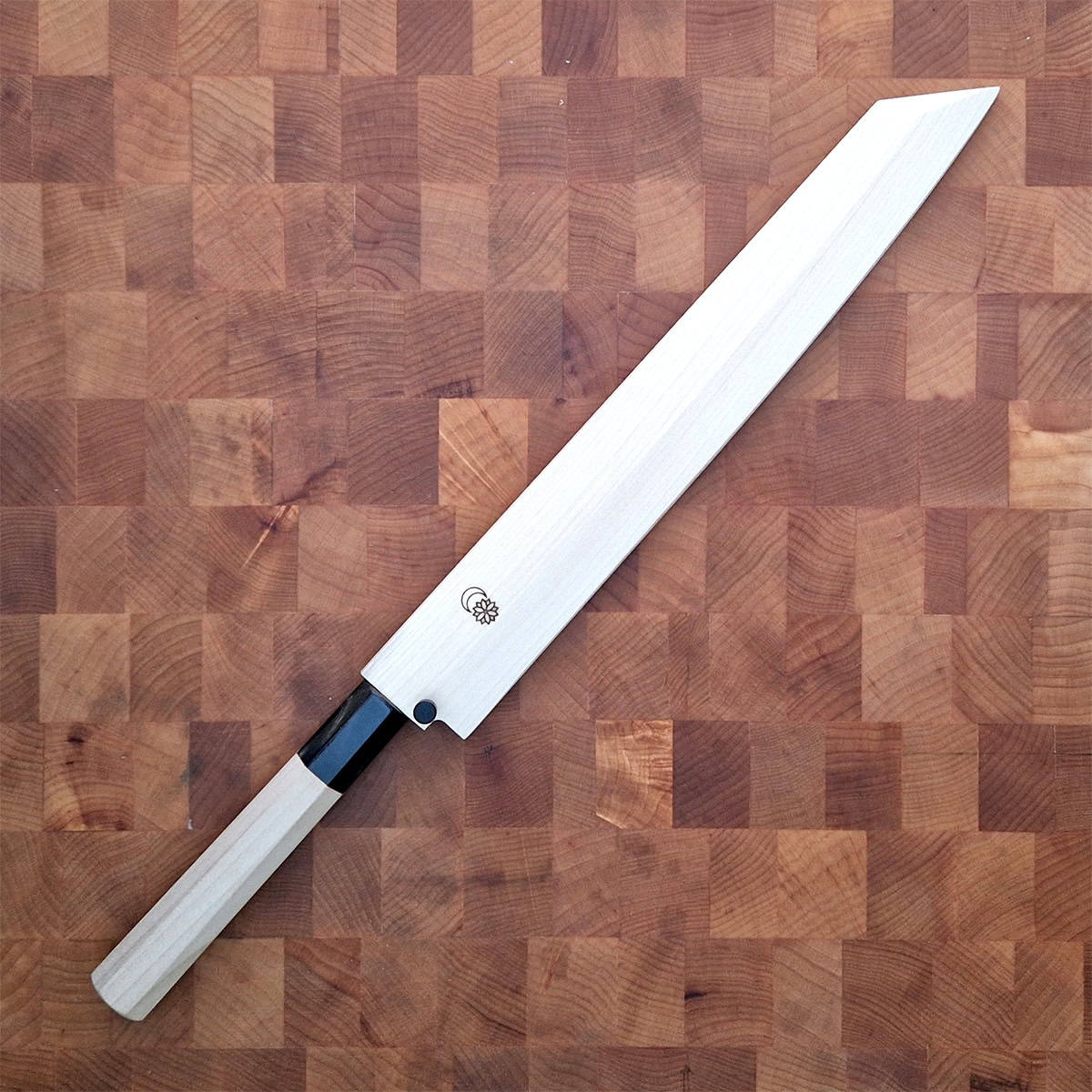 27cm Kiritsuke Yanagiba, Shirogami II, inkl Saya - SAKAI KIKUMORI — bilde 4