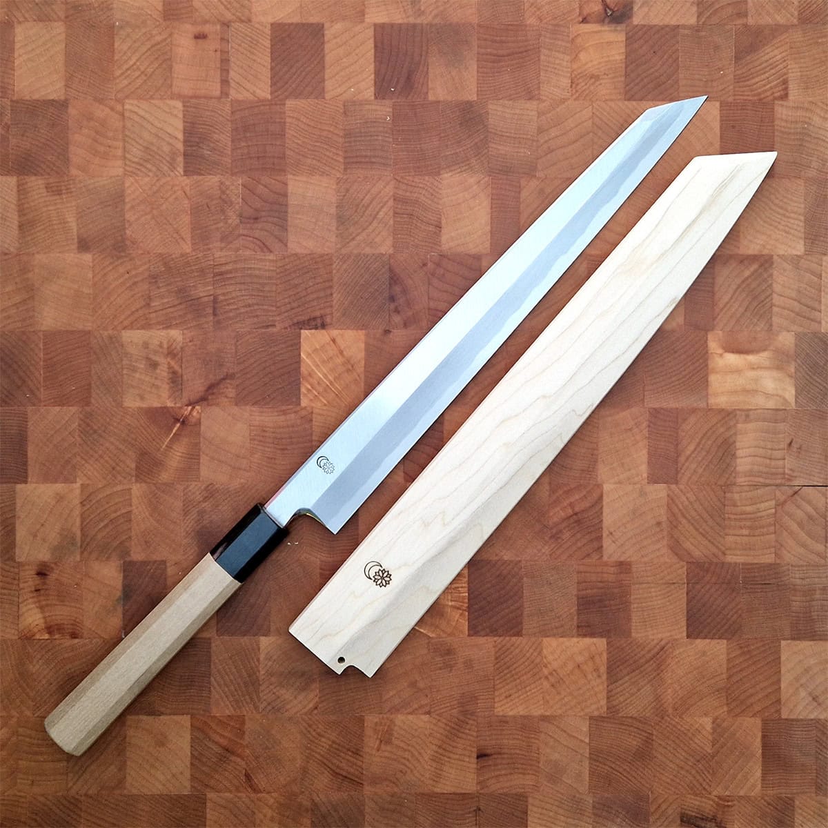 30cm Kiritsuke Yanagiba, Shirogami II, inkl Saya - SAKAI KIKUMORI