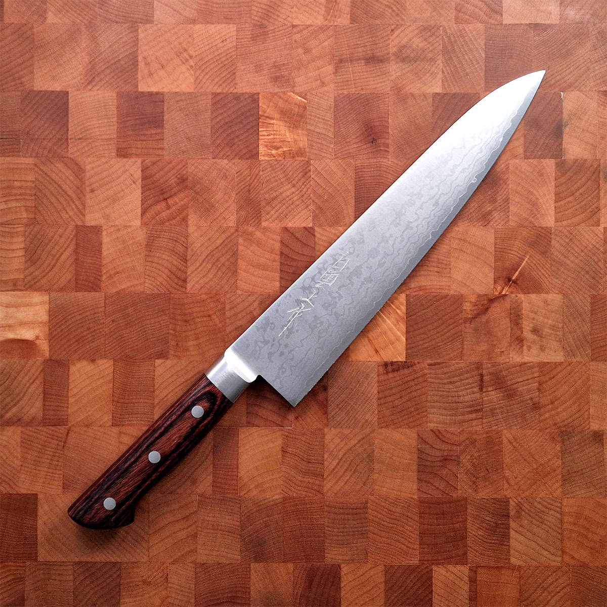 24cm Kokkekniv Damask - Miki Hamono — bilde 1