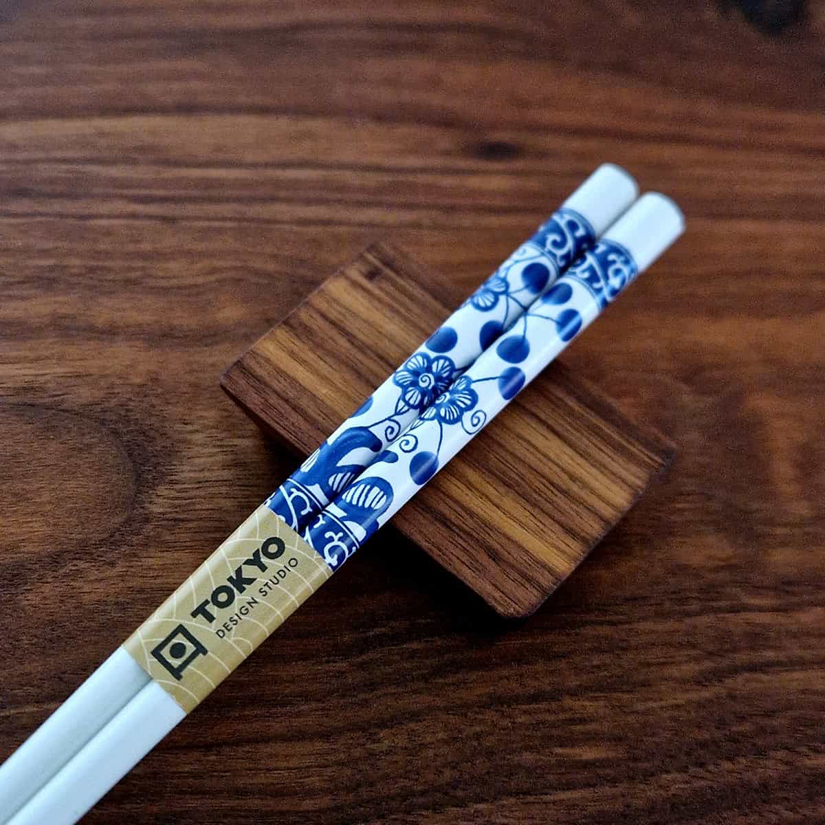 Spisepinner 5 par i gaveeske "Blå bølger" - Tokyo design studio — bilde 2