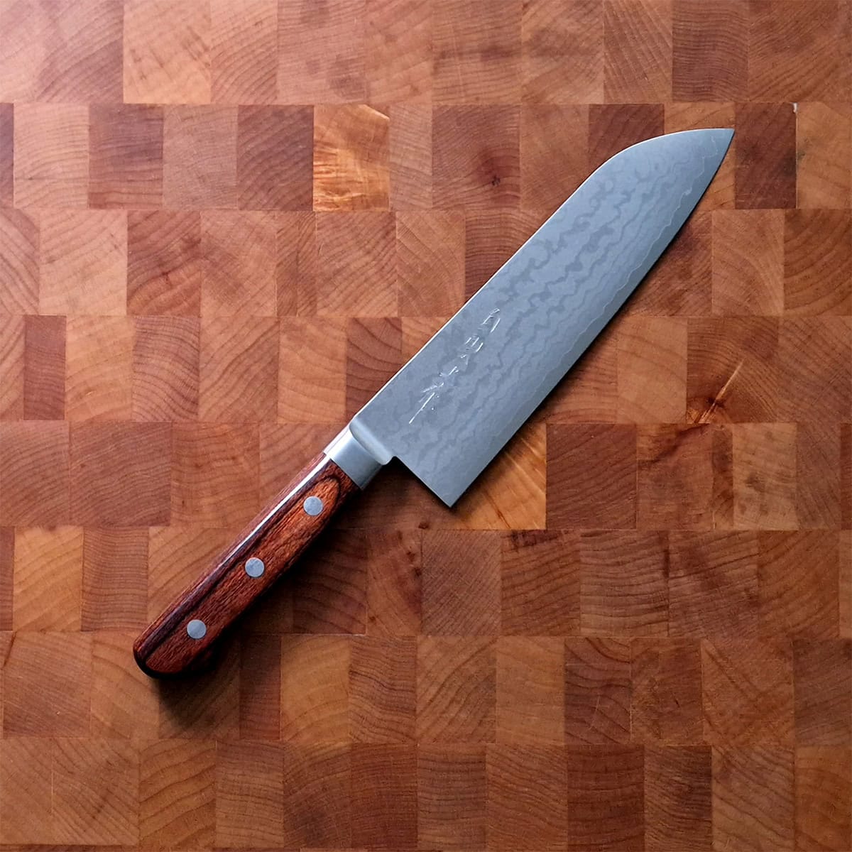 16,5cm Grønnsakskniv (Santoku) Damask - Miki Hamono — bilde 1