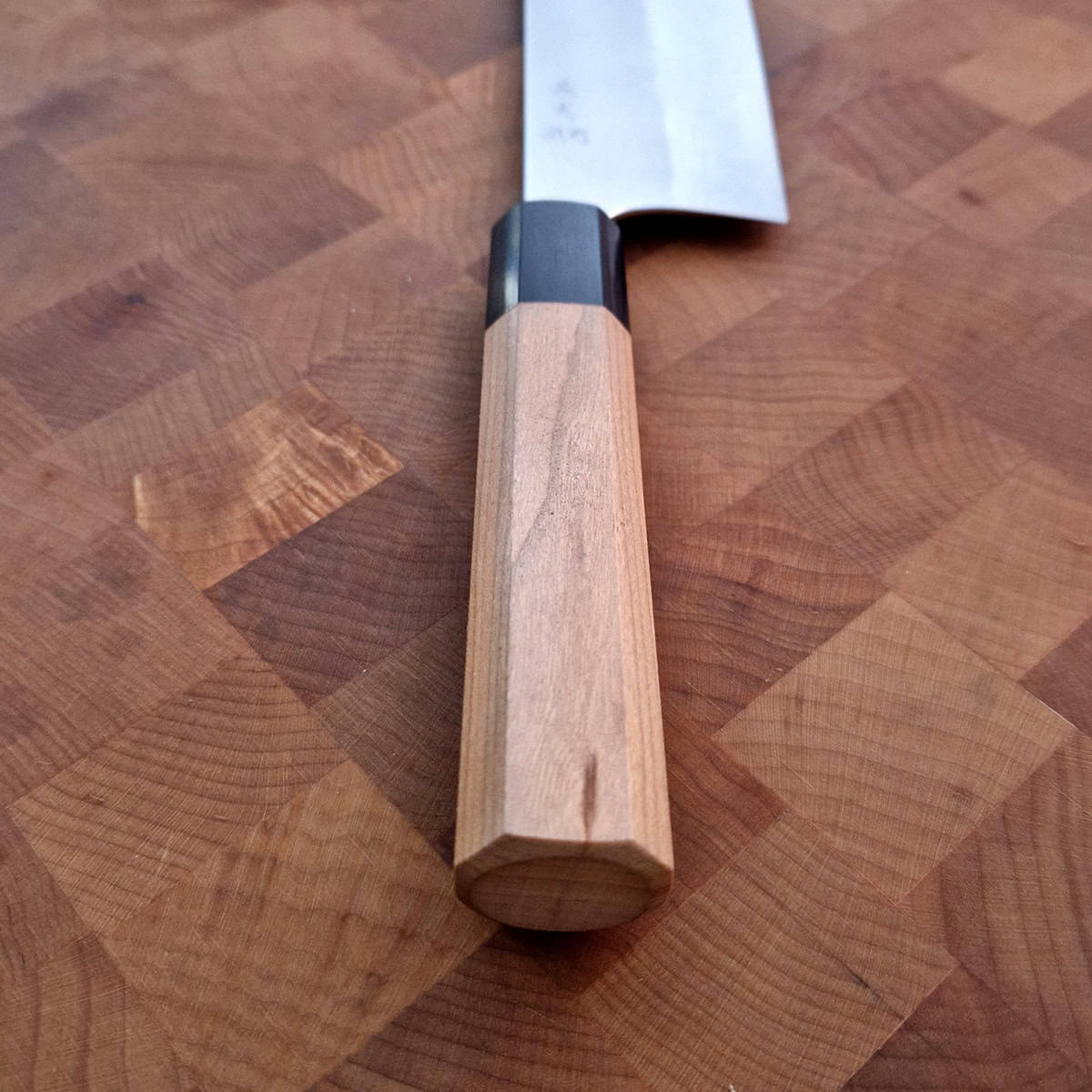16,5cm Grønnsakskniv (Nakiri) Nashiji, Super Aogami - YOSHIMI KATO — bilde 3