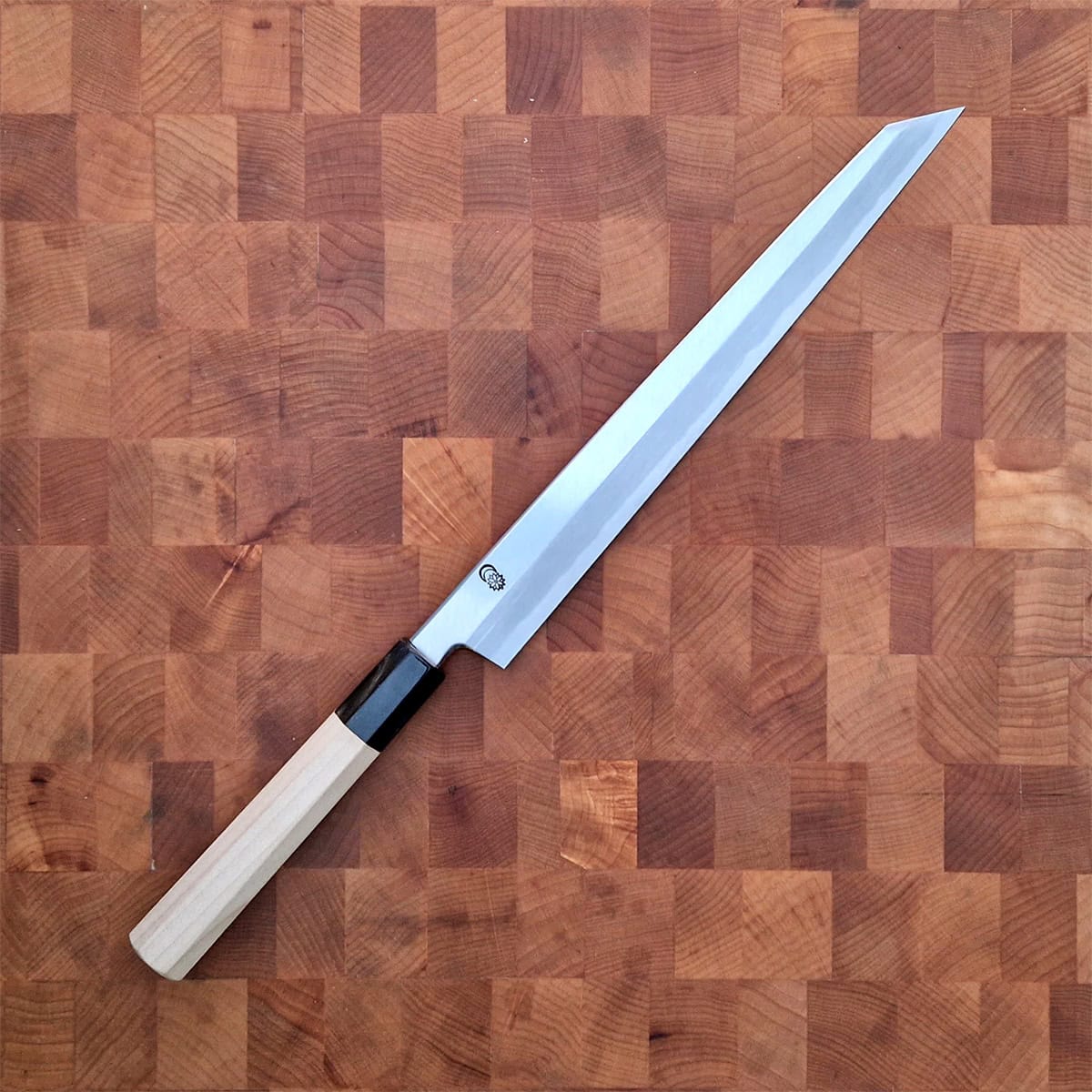 27cm Kiritsuke Yanagiba, Shirogami II, inkl Saya - SAKAI KIKUMORI — bilde 3