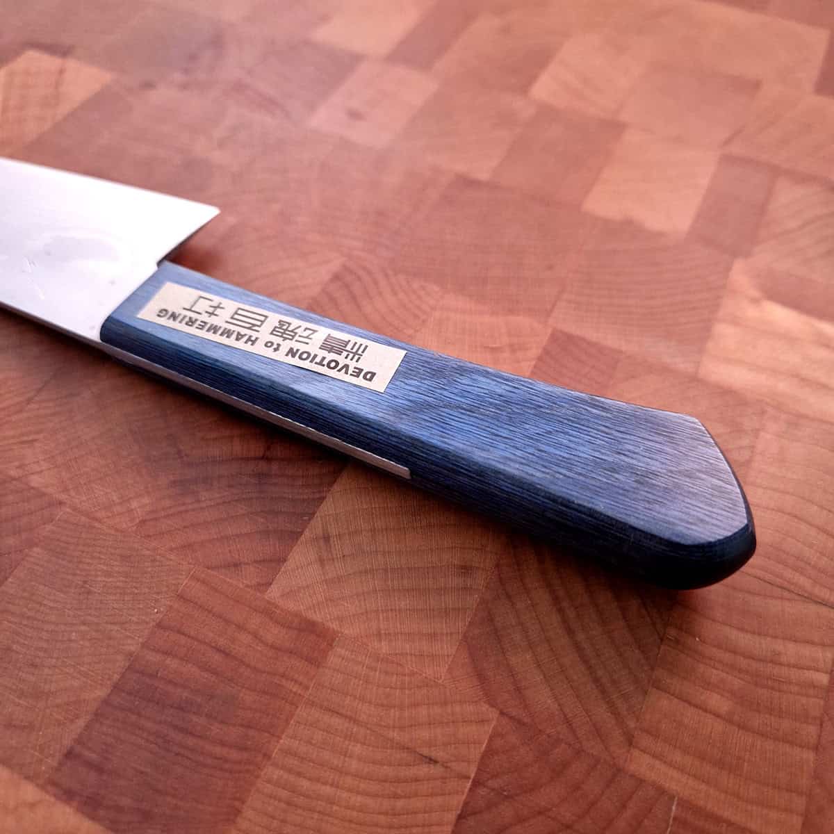 14,5cm Mini Santoku, Blå Damask VG10 - TANAKA — bilde 3