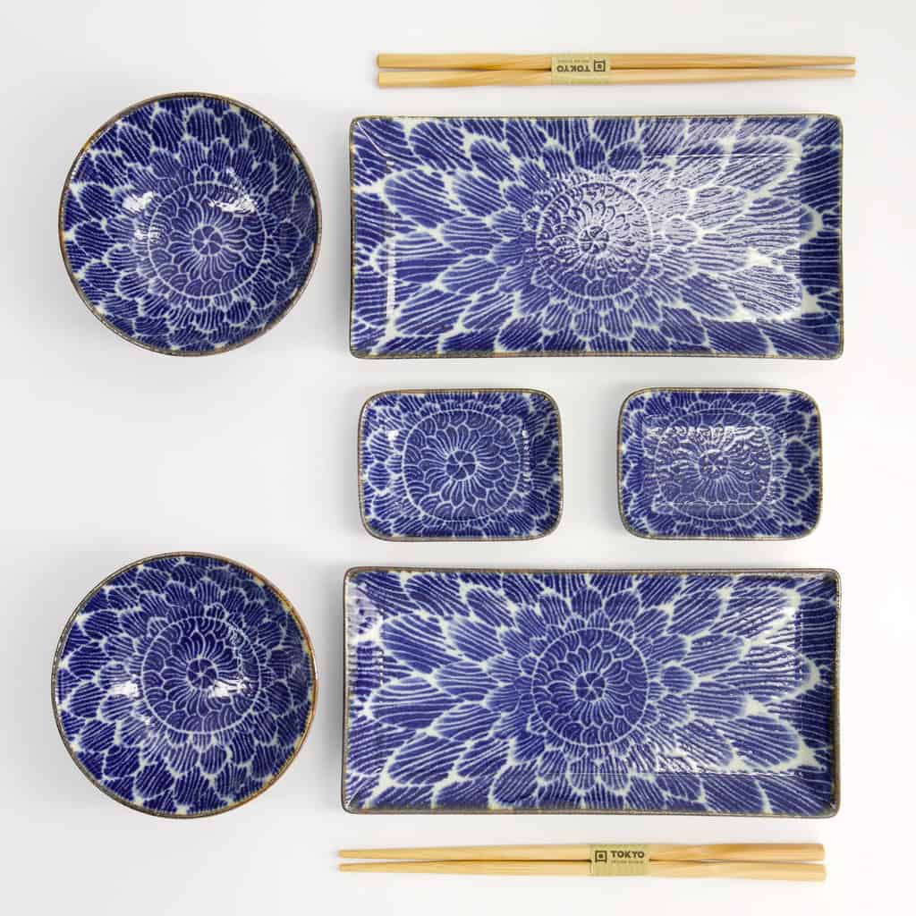 "Ohuke Dahlia" sushisett 8 deler i gaveeske – Tokyo design studio — bilde 1