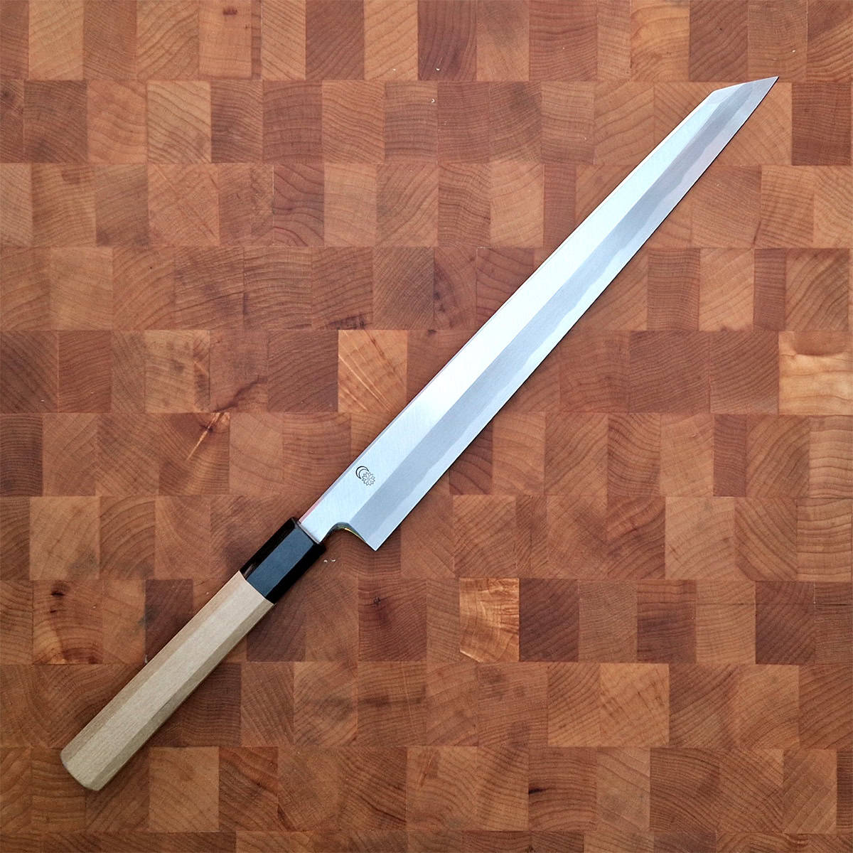 30cm Kiritsuke Yanagiba, Shirogami II, inkl Saya - SAKAI KIKUMORI — bilde 2