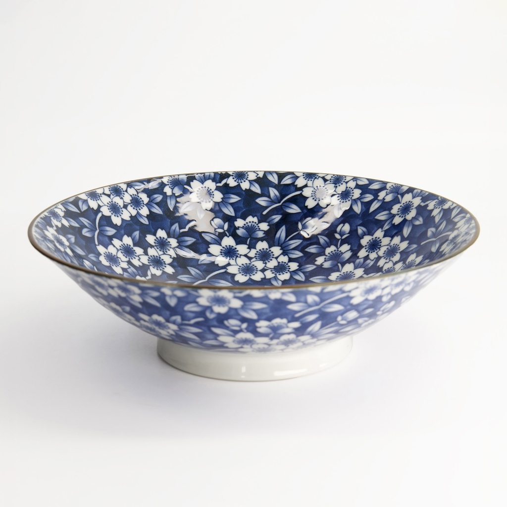 Mønstret Ramen Skål "Dami-Ume Blue" - Tokyo design studio — bilde 1