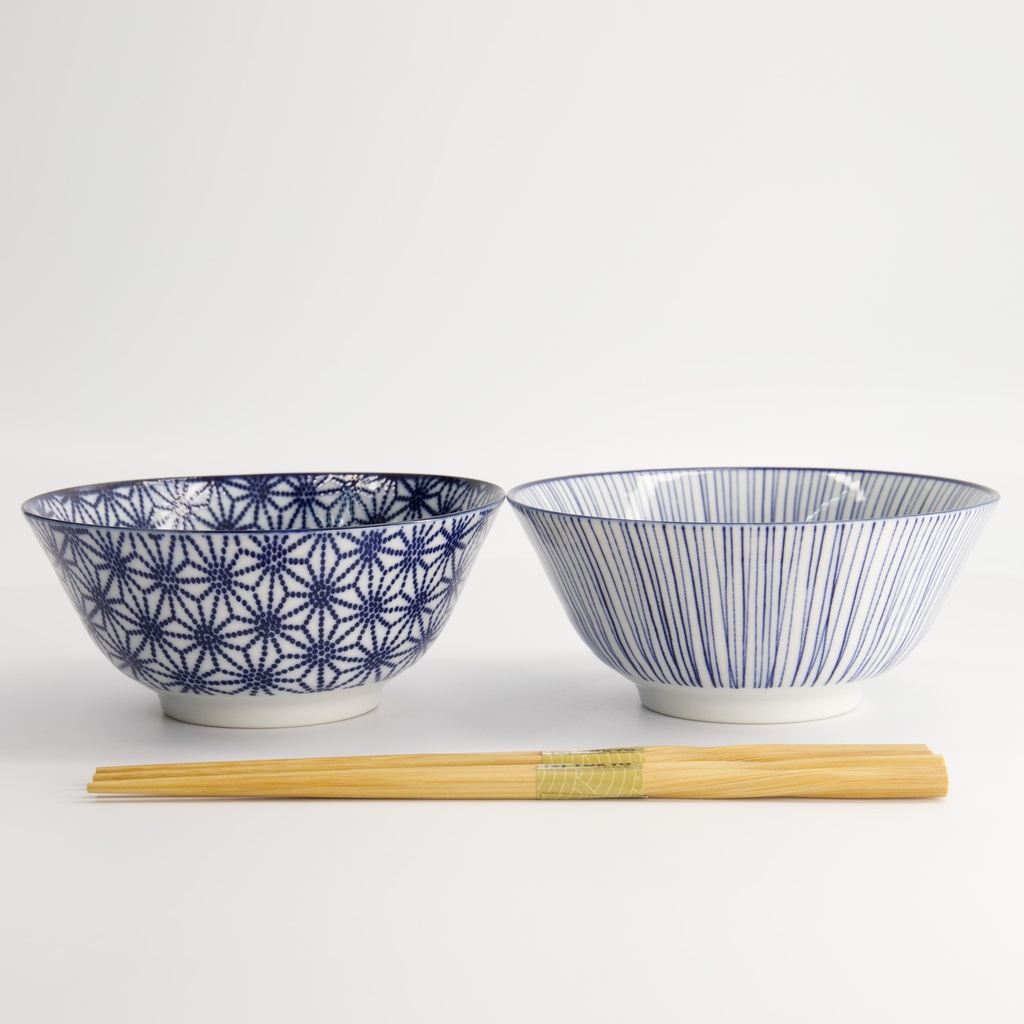 Nippon Blue Tayo skålsett med spisepinner - Tokyo design studio — bilde 5