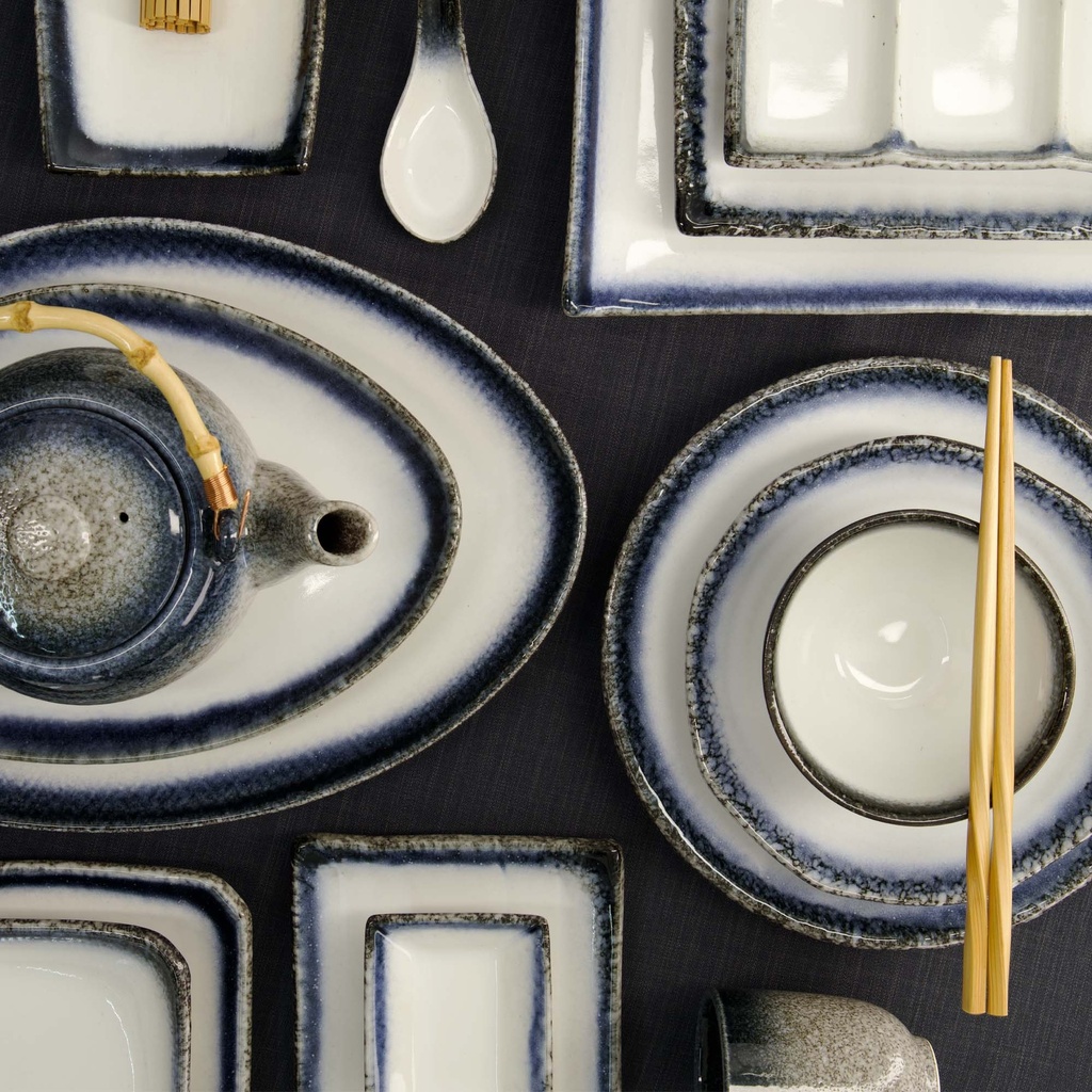 Ramen Skål "Tajimi Blå/Hvit" - Tokyo design studio — bilde 4