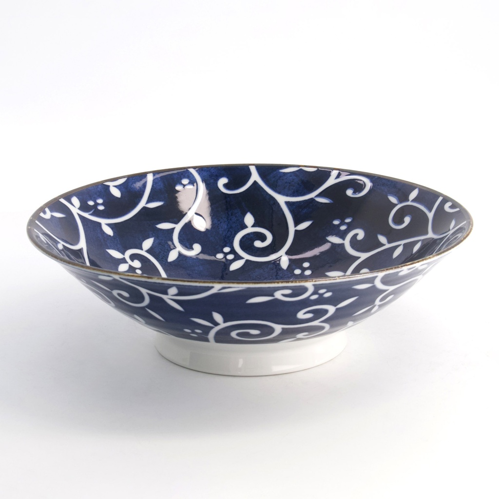 Mønstret Ramen Skål "Beni-Karakusa Blue" - Tokyo design studio — bilde 1