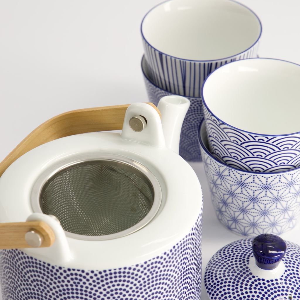 Nippon Blue Te sett i gaveeske, tekanne og 4 tekopper - Tokyo design studio — bilde 6