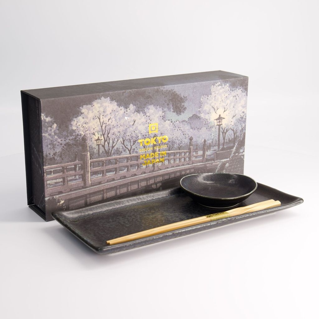 Sushisett 2 deler i gaveeske "Onyx Noir" - Tokyo design studio — bilde 2