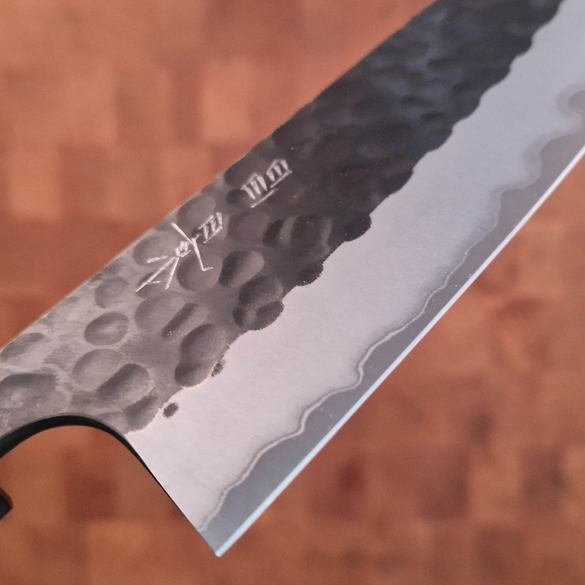 16,5cm Grønnsakskniv (Santoku) Kurochi, Super Aogami - YOSHIMI KATO (Masakage) — bilde 2