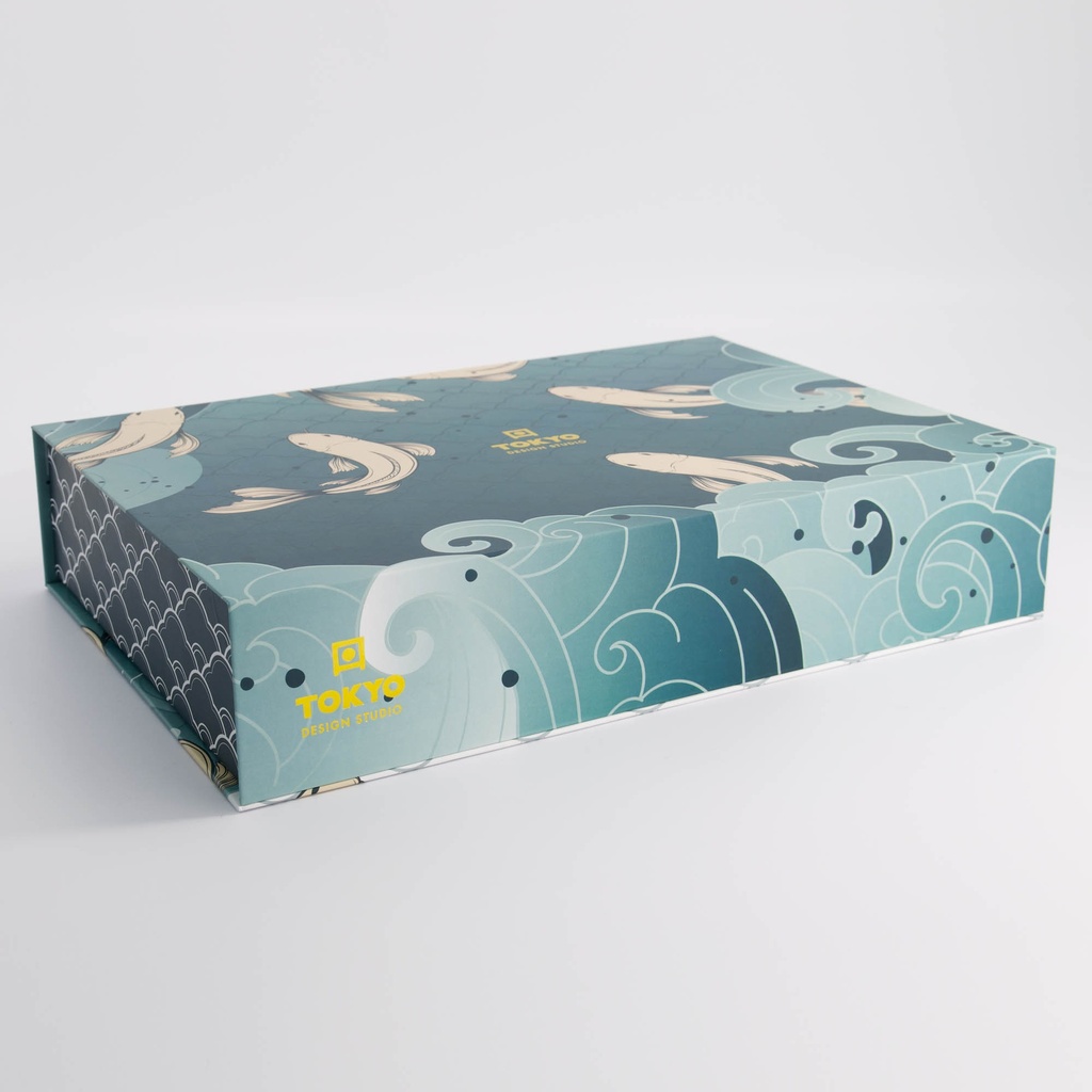 Glossy turkis sushisett 8 deler i gaveeske - Tokyo design studio — bilde 4