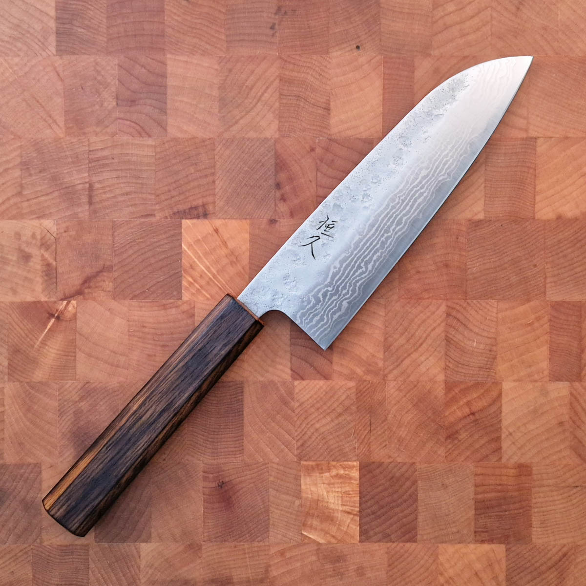 17cm Grønnsakskniv (Santoku), Tushime/Damask, 440C - HARUYUKI — bilde 1