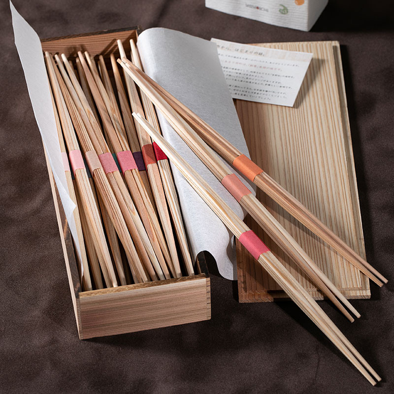 Spisepinner i sedertre, 1par - Nishikidori — bilde 2
