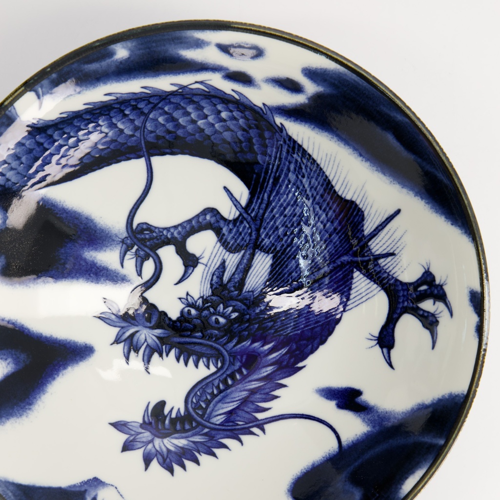 Japonism Dragon Skål "Blue Menbachi Bowl" - Tokyo design studio — bilde 3