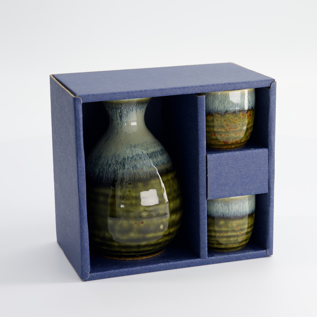 Sake sett, 2 kopper + karaffel - Tokyo design studio — bilde 4