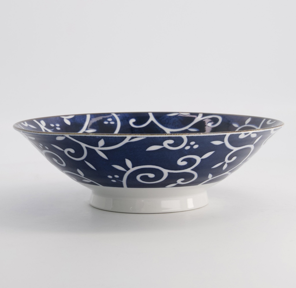 Mønstret Ramen Skål "Beni-Karakusa Blue" - Tokyo design studio — bilde 3